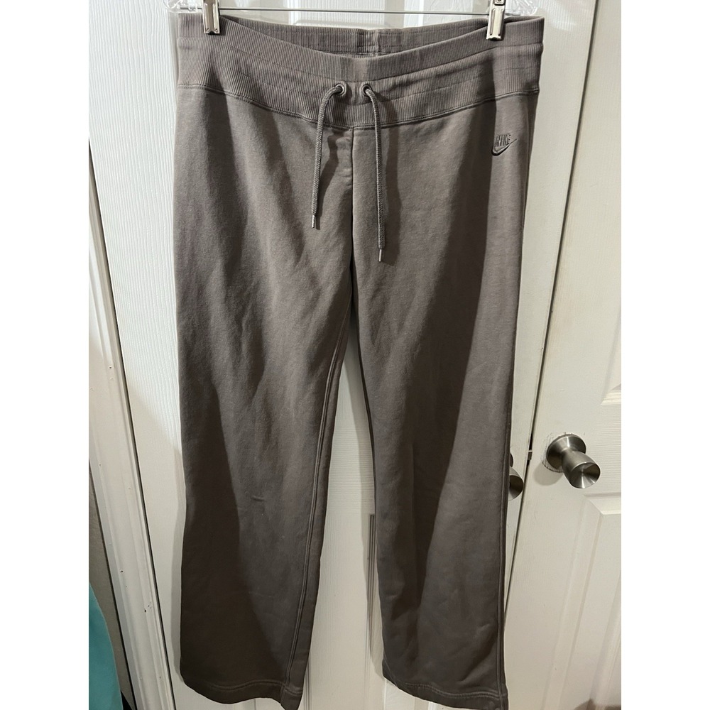 NIKE Women's Sportswear Loose Fit Fleece Pants Taupe Size 12/14